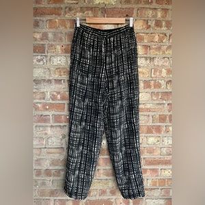 Vintage Galinda Reversible Silk Abstract Print Pants🖤
